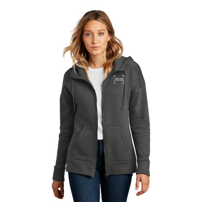 District® Women’s Perfect Weight® Fleece Drop Shoulder Full-Zip Hoodie