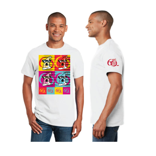 "Slices of Fun" Ultra Cotton® White T-Shirt - 60th Anniversary