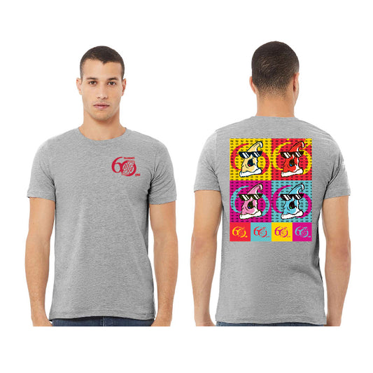 "Slices of Fun" CVC Jersey Grey T-Shirt - 60th Anniversary